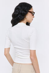 Mid Sleeved Zipper Knit