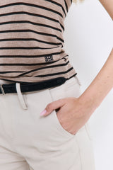 Striped Cup Sleeve Tee