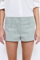 Striped Drill Shorts