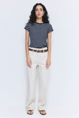 High Rise Relaxed Cotton Pants