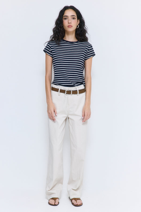 High Rise Relaxed Cotton Pants