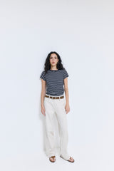 High Rise Relaxed Cotton Pants