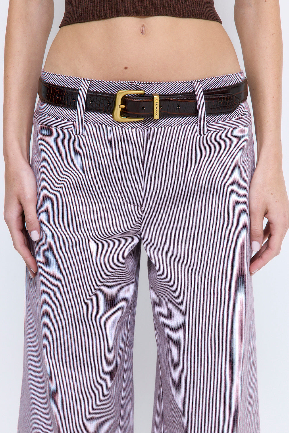 Striped Drill Pants