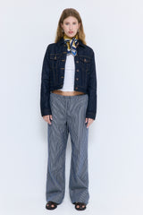 Mid Rise Poplin Pants