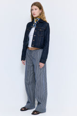 Mid Rise Poplin Pants