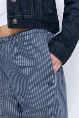 Mid Rise Poplin Pants