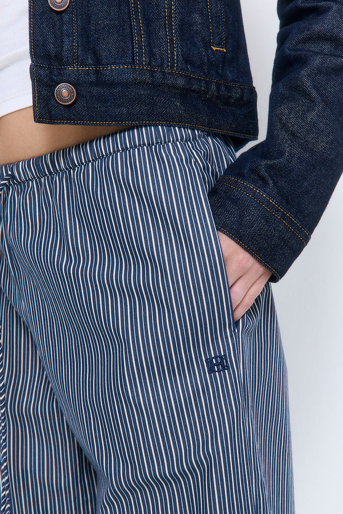 Mid Rise Poplin Pants