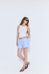 Striped Poplin Shorts