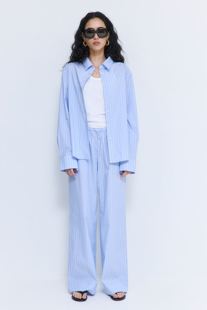 Mid Rise Poplin Pants