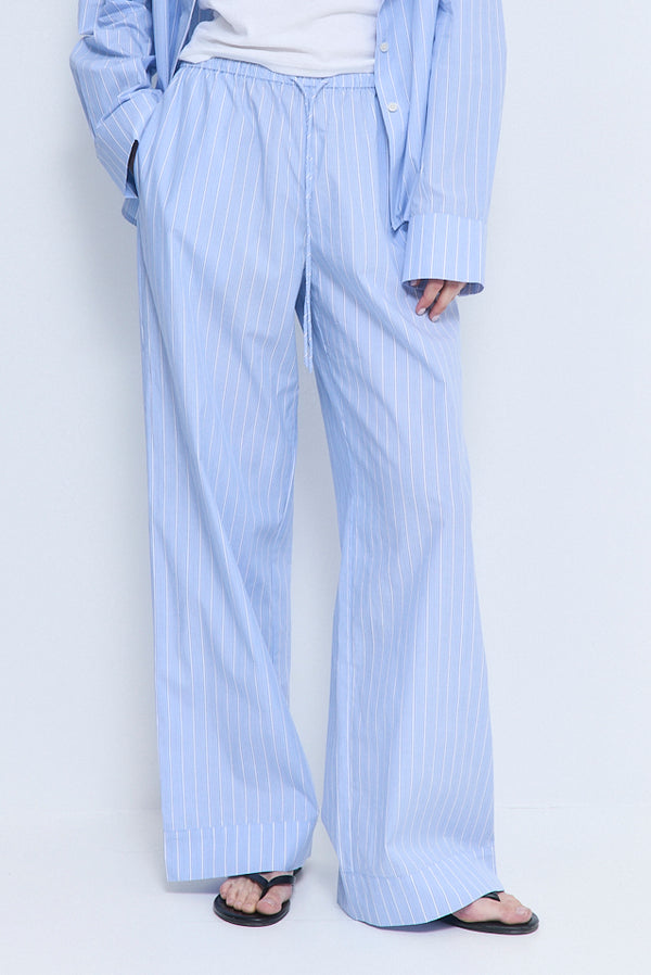 Mid Rise Poplin Pants