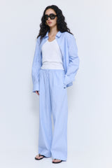 Mid Rise Poplin Pants