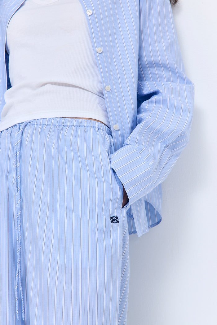 Mid Rise Poplin Pants