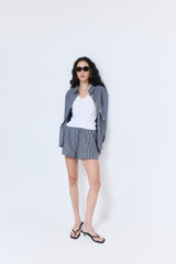 Striped Poplin Shorts