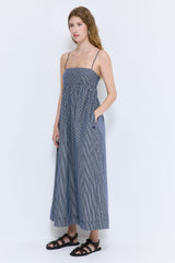 Strappy Poplin Maxi Dress