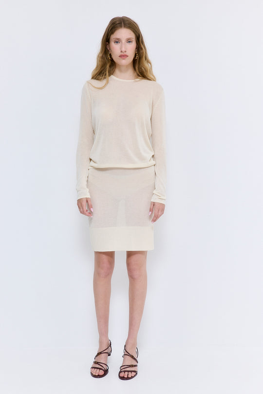 Sheer Midi Skirt