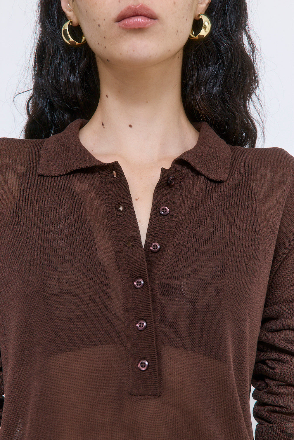 Sheer Polo Tee