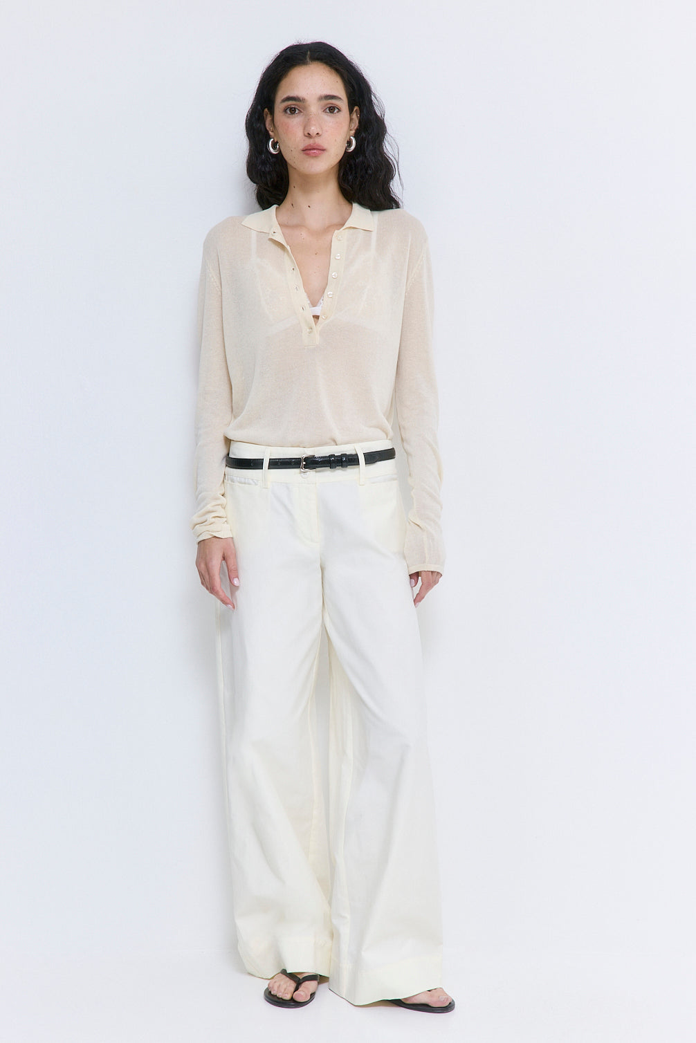 Sheer Polo Tee