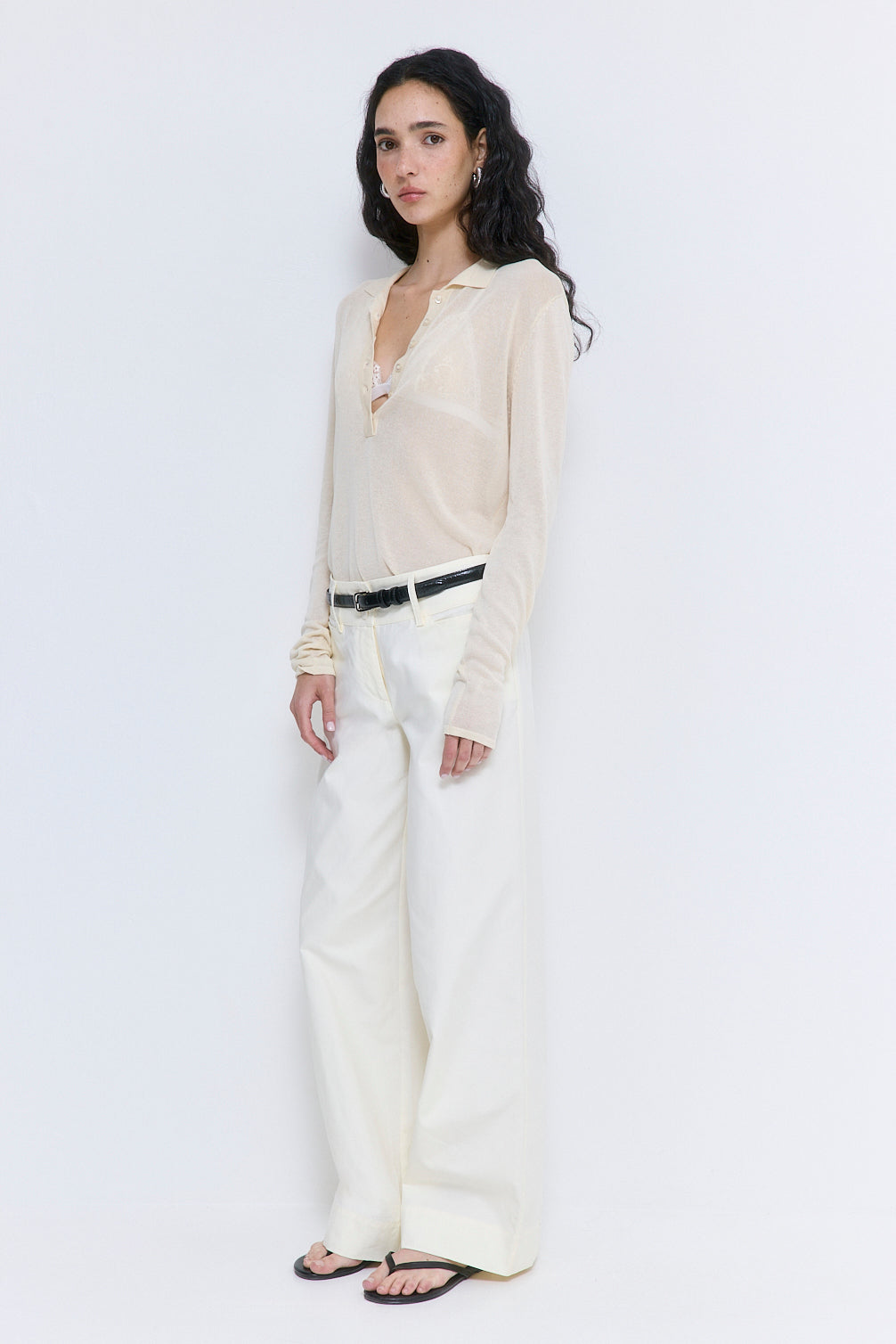 Sheer Polo Tee