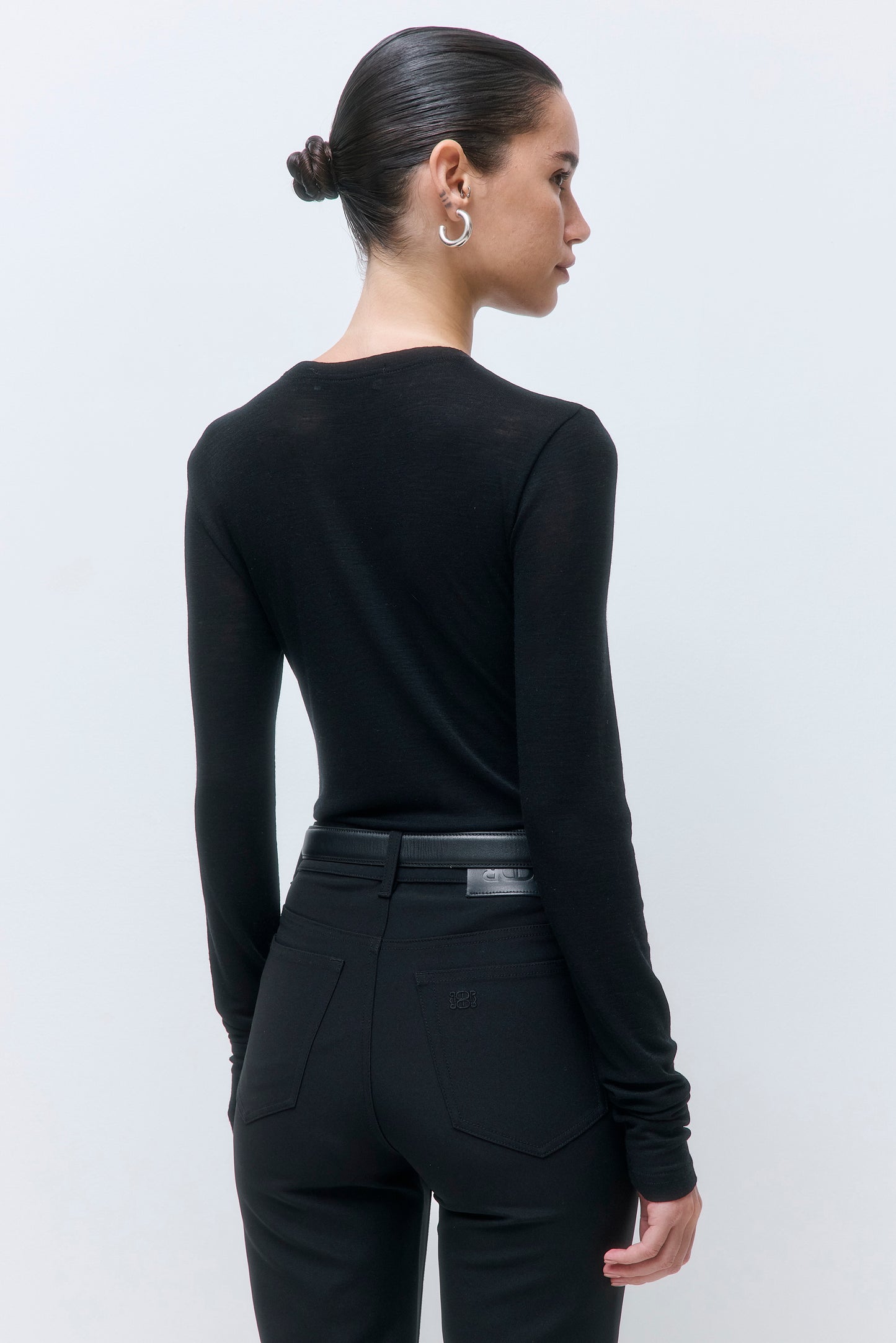 Fitted Thin Wool Long Sleeve