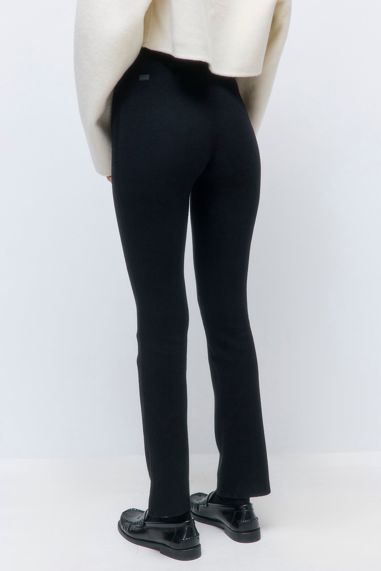 Cropped Ribbed Leggings