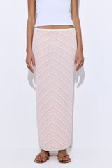 Pattern Knitted Maxi Skirt