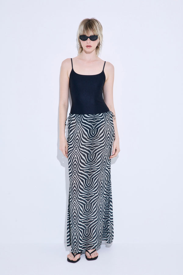 Semi Sheer Maxi Skirt