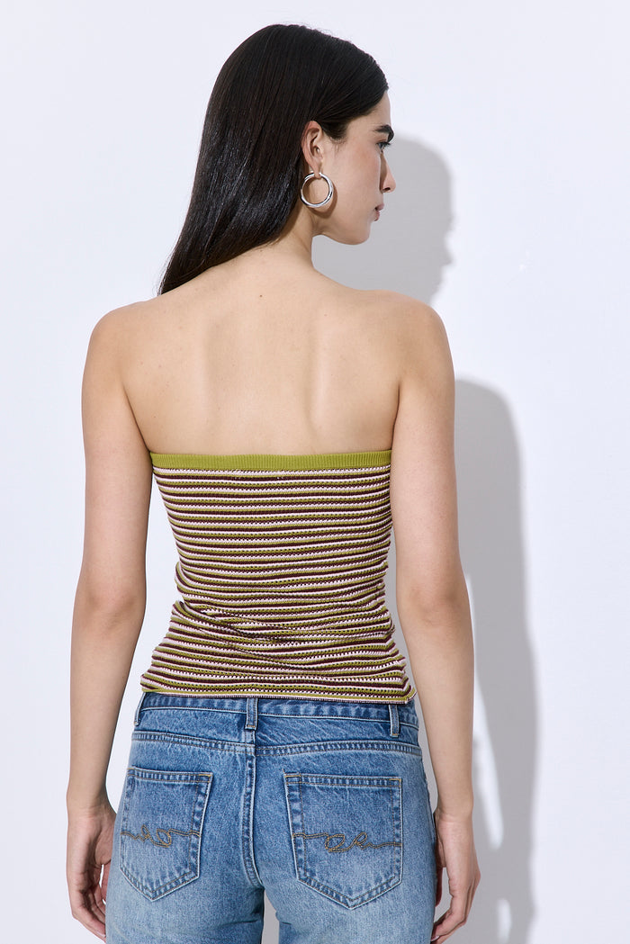 Crochet Strapless Top