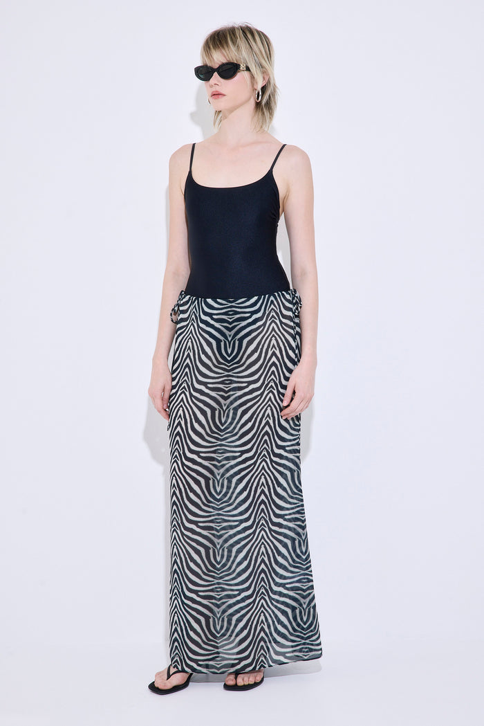 Semi Sheer Maxi Skirt