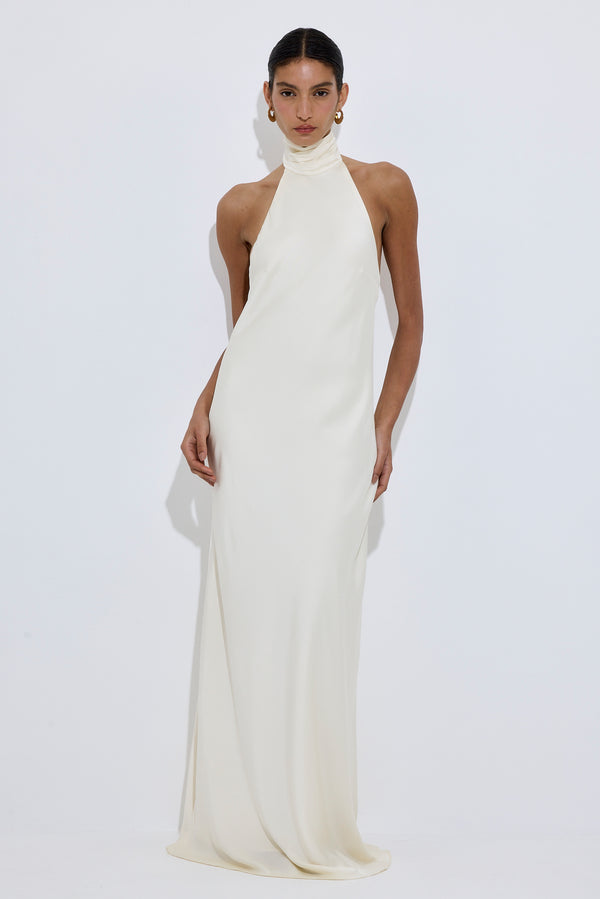 Limited Edition Collared Satin Dress