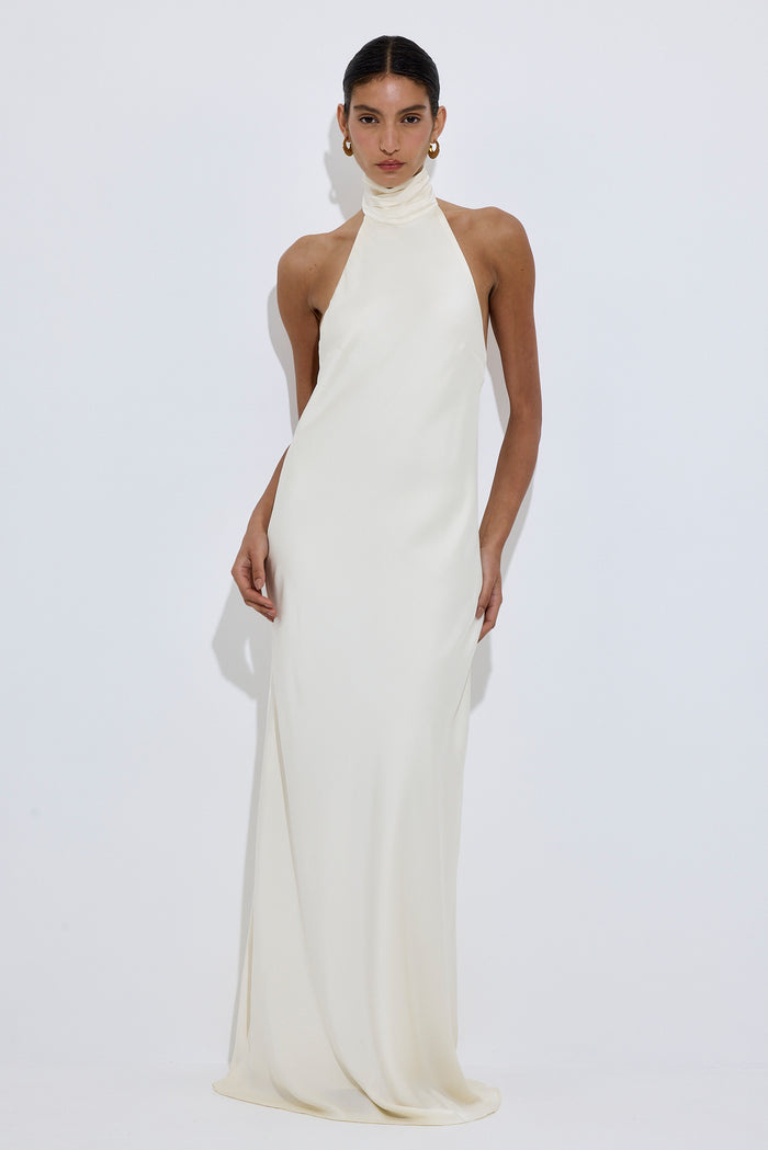 Limited Edition Collared Satin Dress