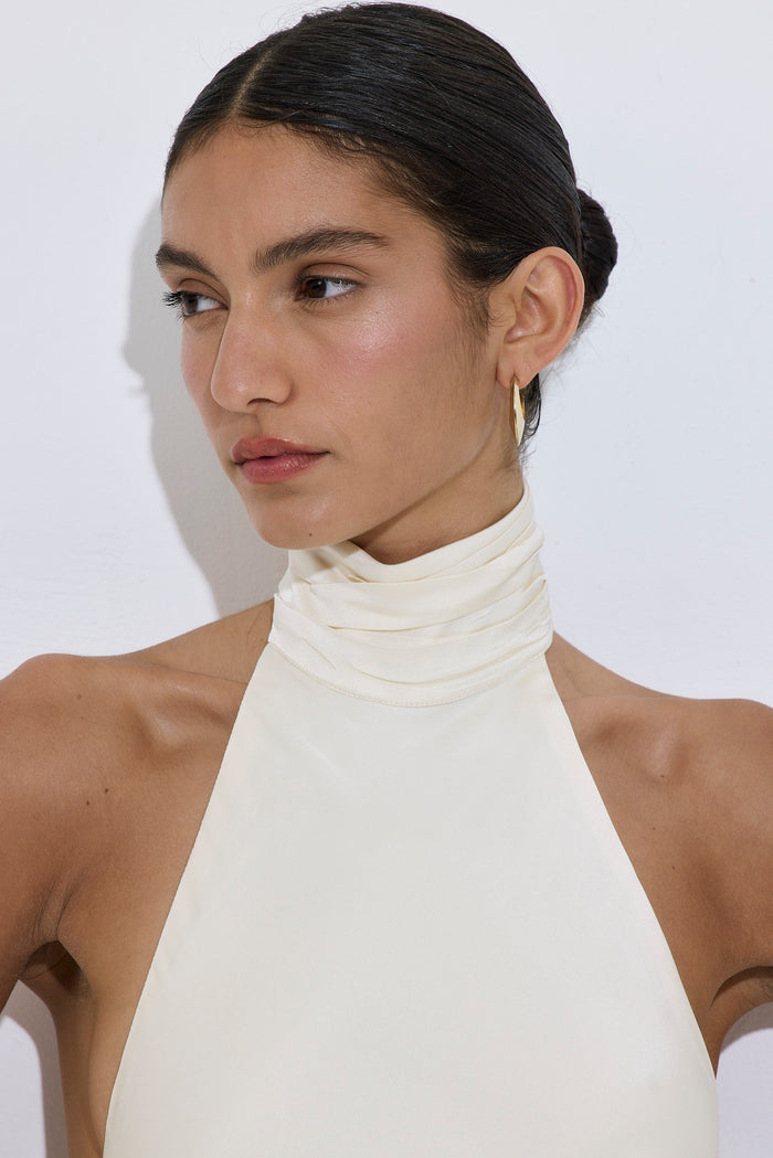 Limited Edition Collared Satin Dress