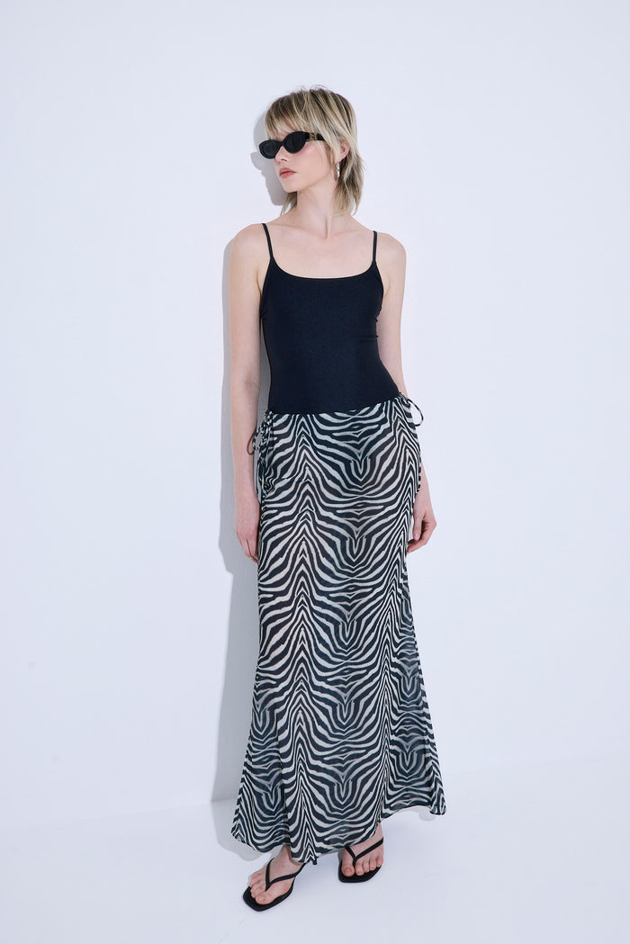 Semi Sheer Maxi Skirt
