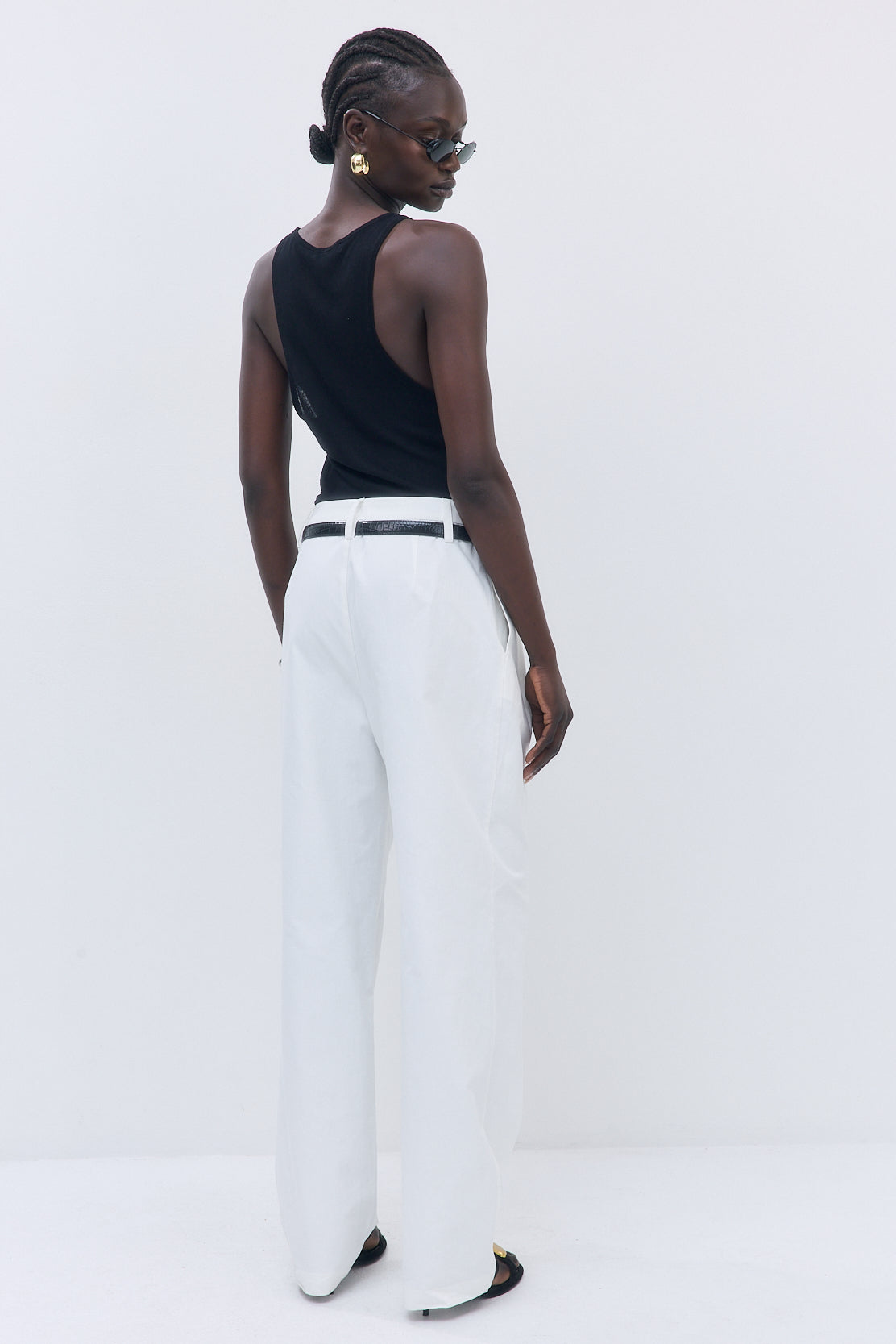 Pleated Barrel Pants