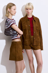 Suede Shorts