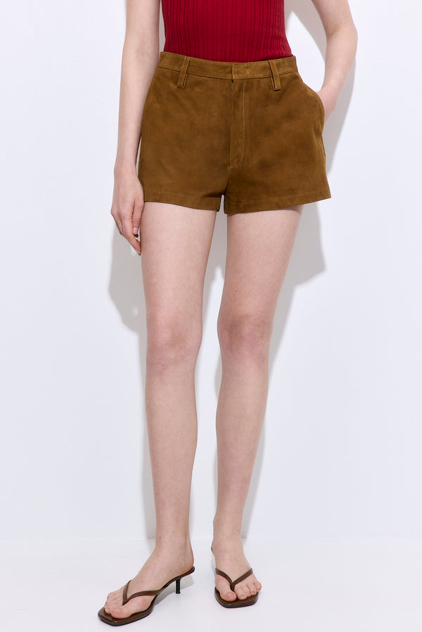 Suede Shorts