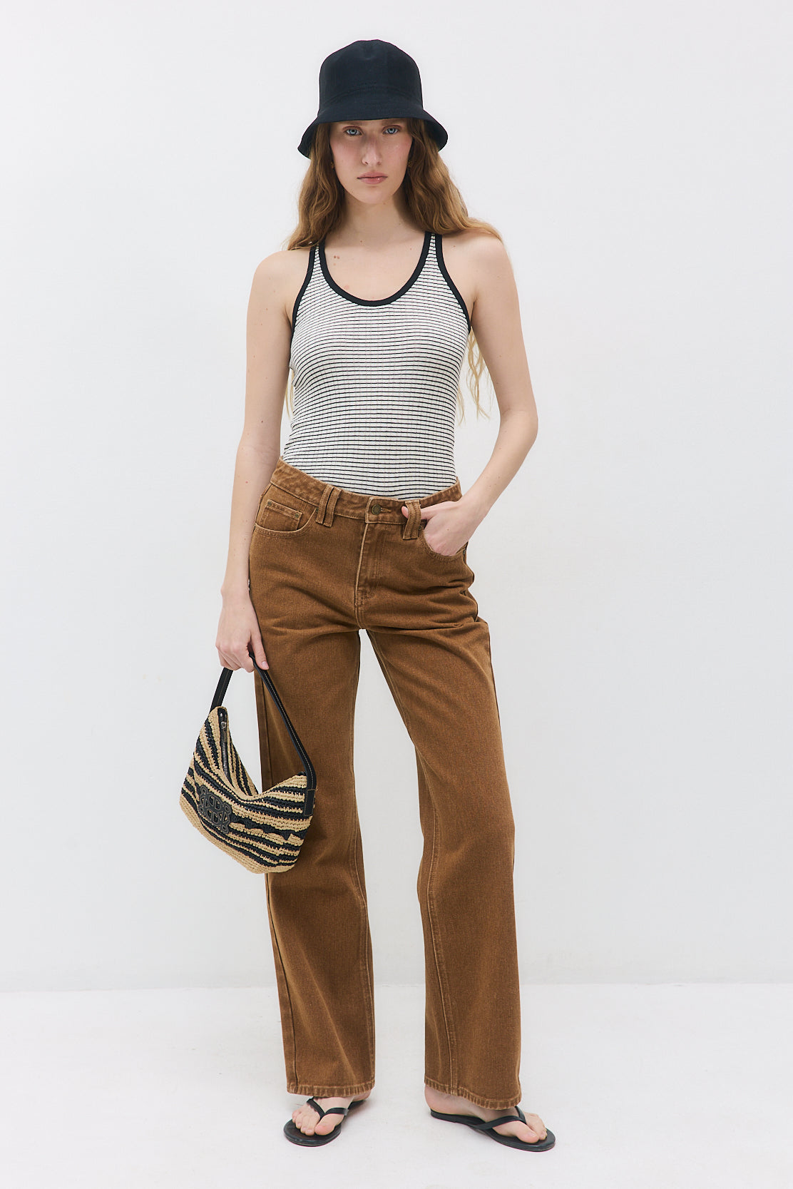 Ribbed Striped Tank Top