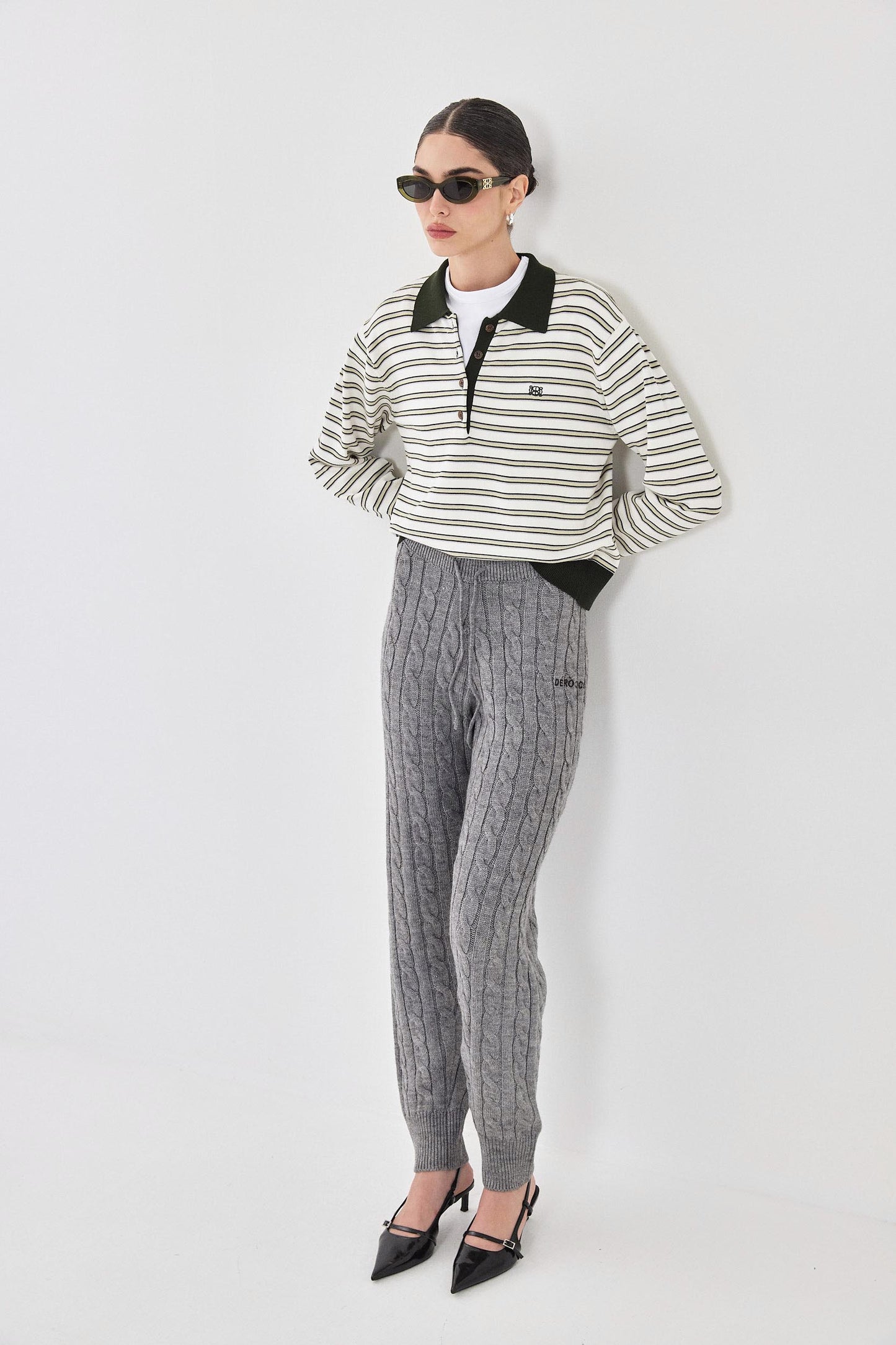 Cable-Knit Jogger - Dé Rococo