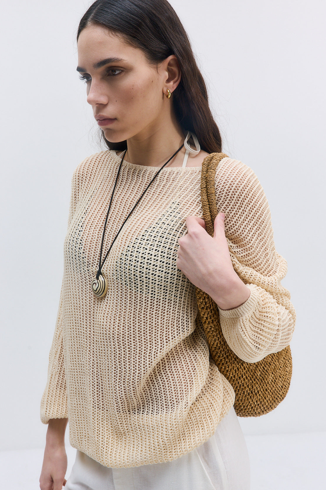 Crochet Boatneck Top
