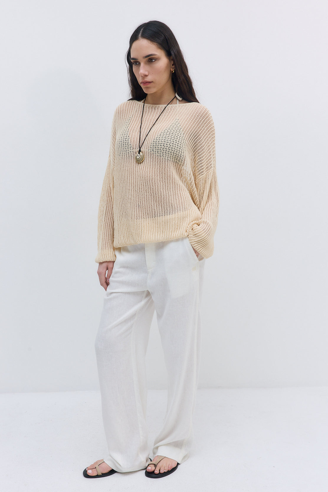 Crochet Boatneck Top