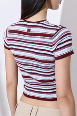 Ribbed Crew Neck Tee