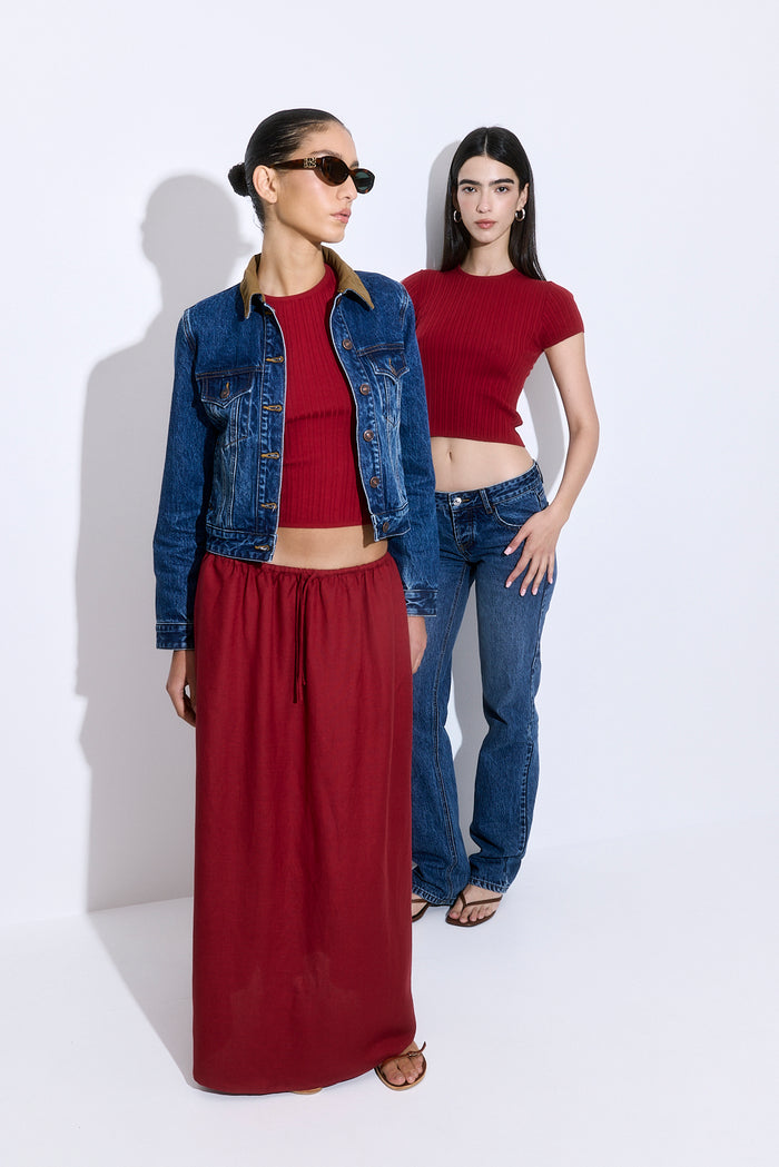 Linen Maxi Skirt