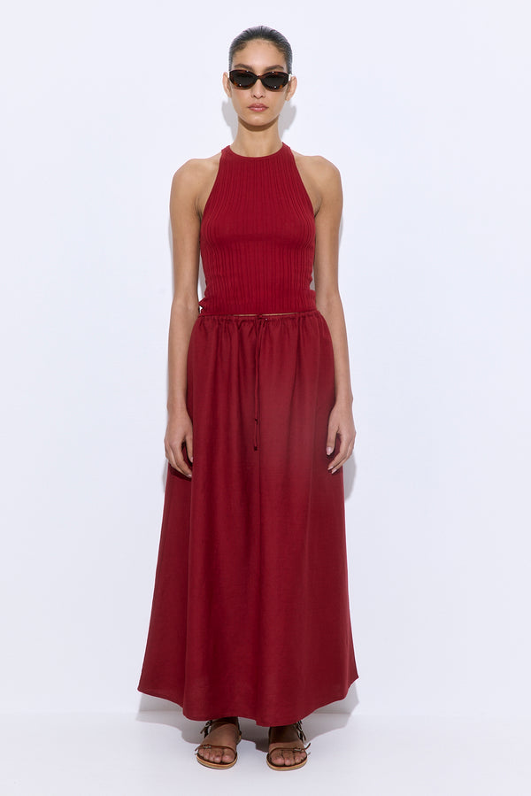 Linen Maxi Skirt