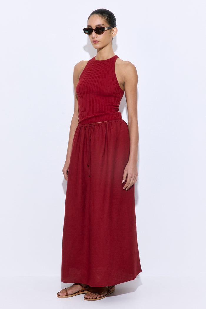 Linen Maxi Skirt