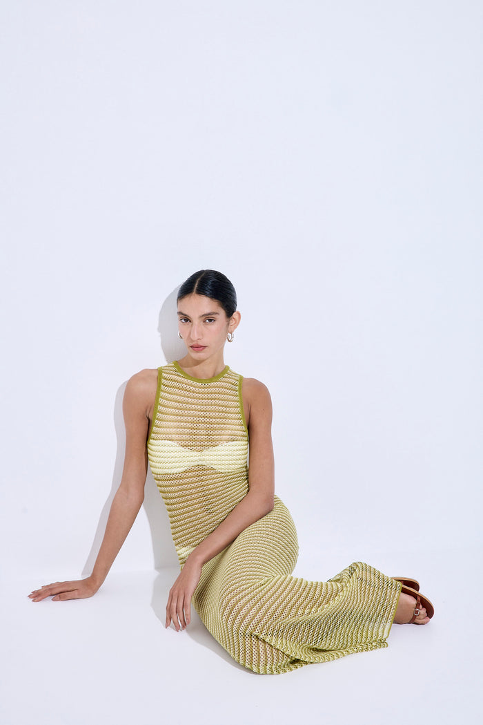 Crochet Maxi Tank Dress
