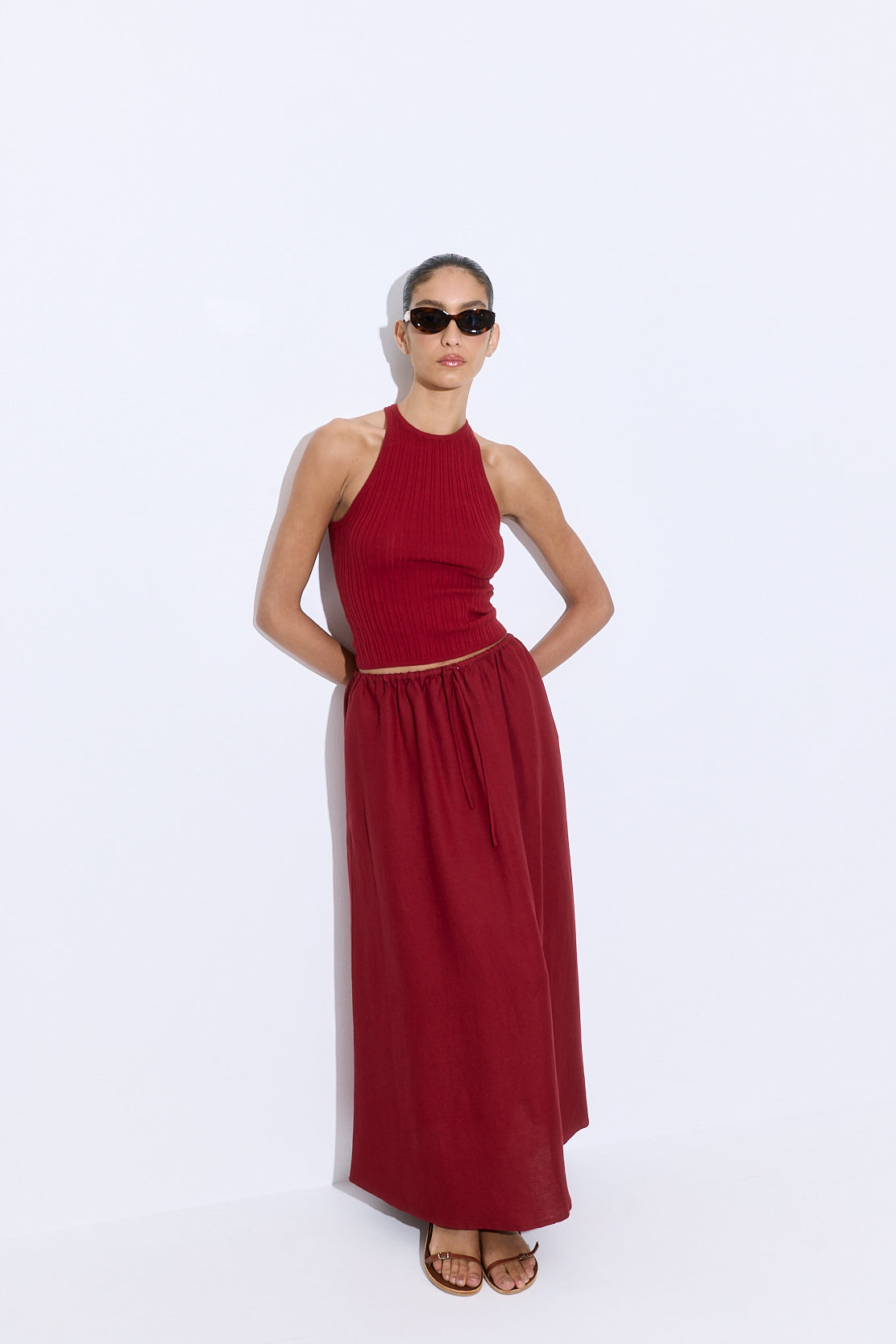 Linen Maxi Skirt