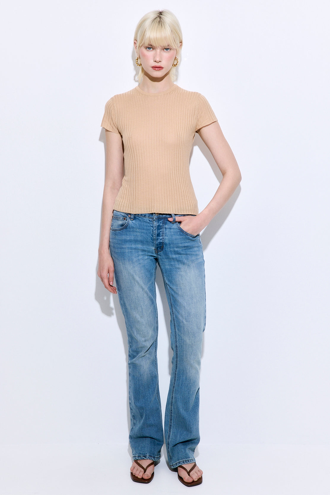 Sheer Ribbed Top
