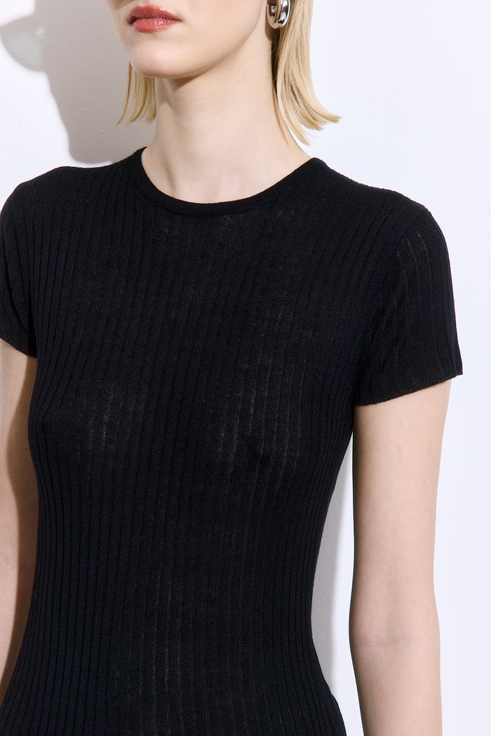 Sheer Ribbed Top