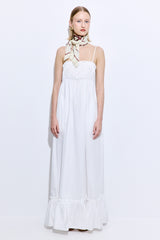 Ruffled Poplin Maxi Dress