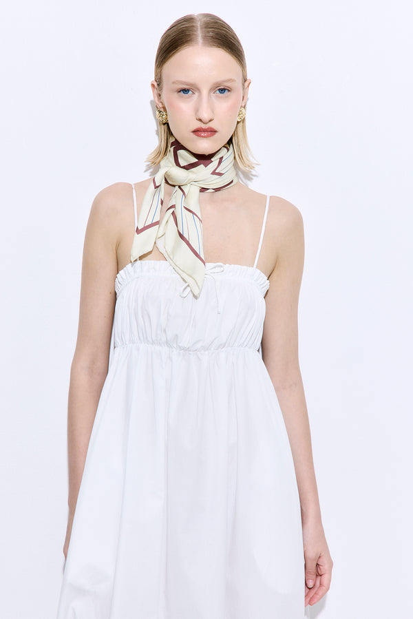 Ruffled Poplin Maxi Dress