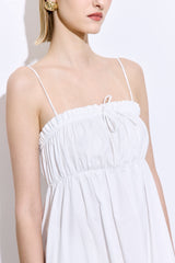 Ruffled Poplin Maxi Dress